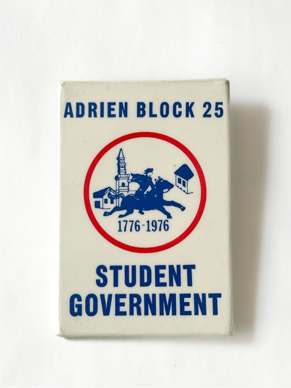 Queens Adrien Block I.S. 25 Alumni Pinback Button Bicentennial 1976 J.H. School